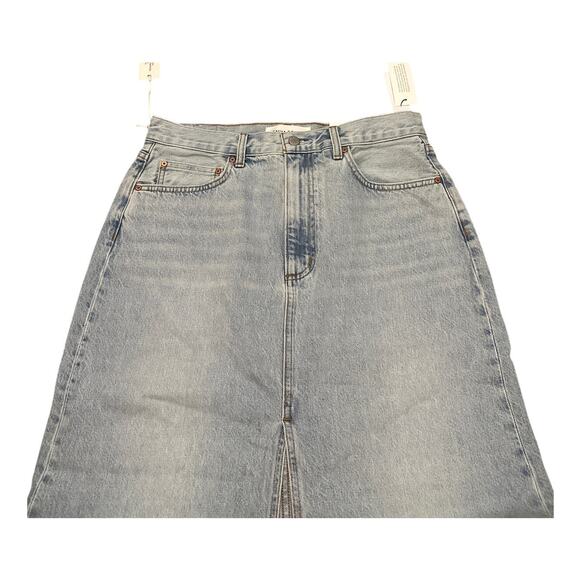 Aritzia Denim Forum The Coco High-Rise Maxi Denim Skirt Size 30 Waist New - Picture 3 of 8